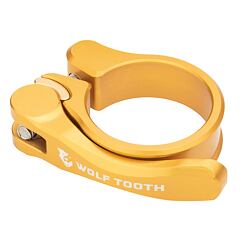 WOLF TOOTH seatpost clamp 31.8mm gold Quick Release