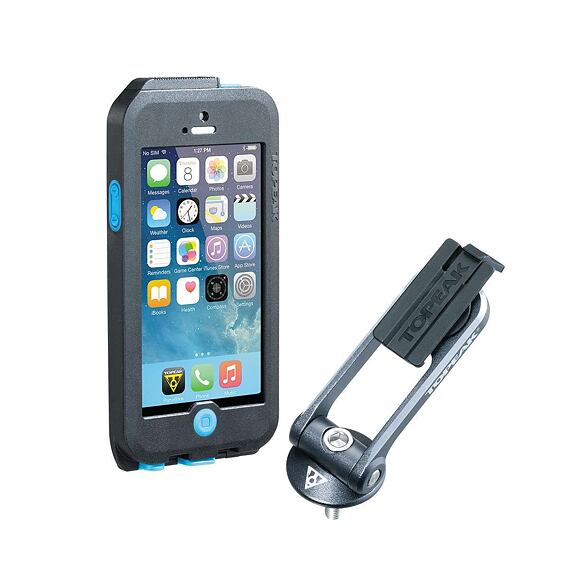 TOPEAK WEATHERPROOF RIDECASE for iPhone 5 + SE black/blue